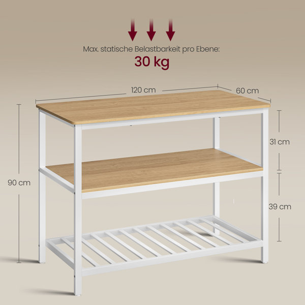 Williston Ladue Kitchen Island & Reviews Wayfair.co.uk